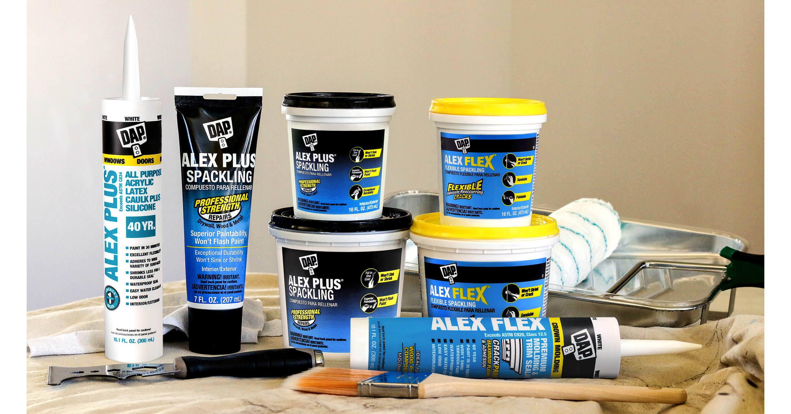 Dap Expands Legendary Alex Brand With New Spackling Repair Products
