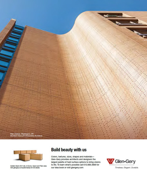 Glen-Gery's Award Winning Advertisement in Architectural Record.