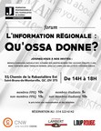 Une invitation de la FPJQ-Montérégie - L'information régionale, qu'ossa donne?