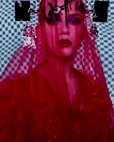 Katy Perry for Met Gala. Digital Art Instalation by SILA SVETA