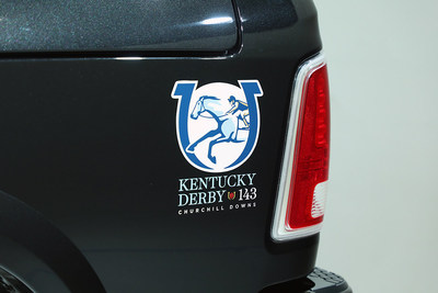 The Ram Truck brand will award the trainer of the winning horse in this year’s 143rd running of the Kentucky Derby with a special one-of-a-kind Derby-themed Ram 2500 Limited.  Special exterior features of the truck include blue Kentucky Derby 143rd logos on the rear side panels and a Kentucky Derby rose badge on the front grille.