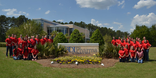 BDI Pharma employees in front of our Columbia, SC headquarters