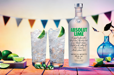 Absolut Lime is fresh and fruity with a distinct note of freshly pressed lime. (CNW Group/Corby Spirit and Wine Communications)