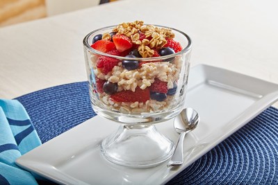 The Breakfast Parfait, made with the new Minute Ready to Serve Organic Brown Rice, is the ideal start to your day. Combine Organic Brown Rice, greek yogurt, fruit, granola and cinnamon, and you have a nutritious, delicious meal in minutes.