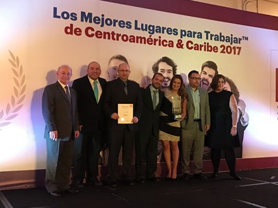 The SC Johnson Central America team celebrates their top ranking as 2017 Best Multinational Workplace (PRNewsfoto/SC Johnson)