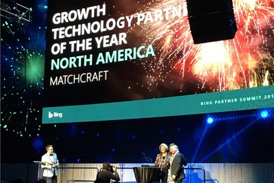MatchCraft wins Bing Growth Technology Partner of the Year North America 2017. www.matchcraft.com