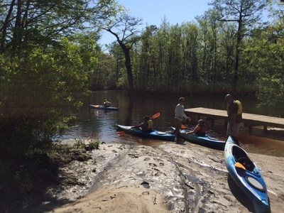 Wounded Warrior Project took veterans and their families kayaking along a North Carolina creek. The trip reduced stress while empowering warriors and connecting them with one another.
