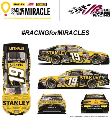 The #RACINGforMIRACLES No. 19 STANLEY Toyota paint scheme will be unveiled this Thursday.