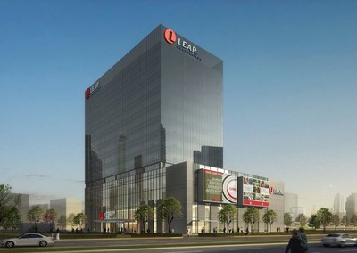 李尔位于上海的未来亚太区总部和技术中心的概念效果图