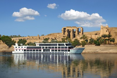An artist’s rendering of the 48-guest all-suite Viking Ra, a new ship design for Viking River Cruises. The ship will begin sailing a new cruisetour on Egypt’s Nile River in March 2018. Visit www.vikingrivercruises.com for more information.