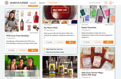 Barnraiser Launches Discover Platform for Artisan Foods, Local Farmers & Tastemakers