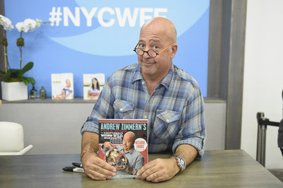 NEW YORK, NY - OCTOBER 16: Chef Andrew Zimmern during the Grand Tasting presented by ShopRite featuring Samsung Culinary Demonstrations presented by MasterCard at the Food Network & Cooking Channel New York City Wine & Food Festival presented by Coca-Cola at Pier 94 on October 16, 2016 in New York City. (Photo by Nicholas Hunt/Getty Images for NYCWFF) (PRNewsfoto/Food Network & Cooking Channel)