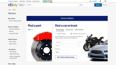 eBay Motors partners with TrueCar in the U.S. to offer buyers helpful tools when shopping for new vehicles.