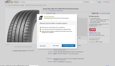 eBay Motors announces tire installation services in Germany this month; coming to the U.S. this summer.