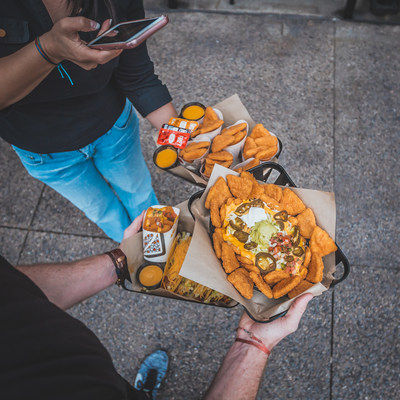 Like its predecessor, the Naked Chicken Chalupa, Naked Chicken Chips are made of marinated, all-white-meat chicken kicked up with bold Mexican spices and seasoning. Unlike its predecessor, Naked Chicken Chips are paired with Taco Bell’s beloved Nacho Cheese sauce.  Photo Credit: FOODBEAST / @eric_scire