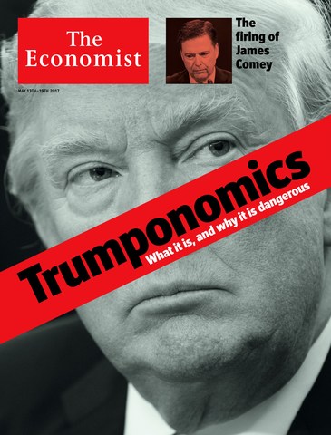The Economist 'Trumponomics Cover' and interview with 45th President of the United States of America. Edition: 11/05/2017
