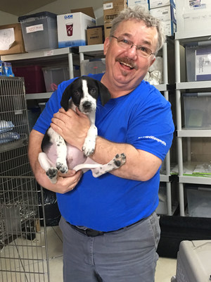In addition to volunteering his time at the Humane Society Atlantic County, Olympus Scientific Solutions Group employee Jim Foley adopted puppy “Jersey” during the company’s Day of Caring. The Foley family will bring Jersey to his forever home upon completion of shots and neutering.