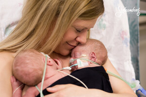 NICU moms and babies celebrate Mother's Day with intimate and beneficial skin-to-skin "kangaroo care" bonding