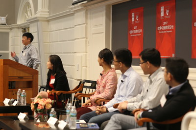 Dr. Jian Lu Giving Speech on the EdTech Panel