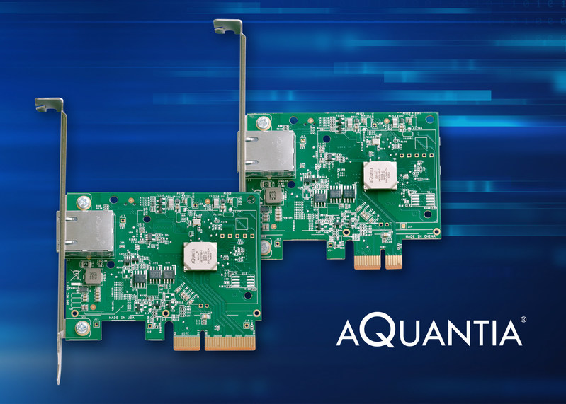 Aquantia AQtion Network Adapters Introduce New Levels of MultiGigabit Connectivity for