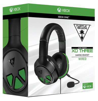 The Turtle Beach XO THREE is a wired, surround sound ready gaming headset for Xbox One and is planned to launch this July at participating retailers for a MSRP of $69.95. Hear Everything. Defeat Everyone.