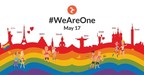 Hornet Launches #WeAreOne Campaign to Support "International Day Against Homophobia, Transphobia &amp; Biphobia"