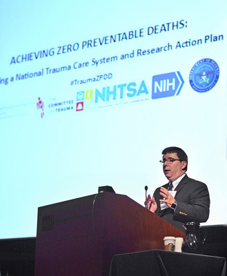 Ronald M. Stewart, MD, FACS, Chair of the American College of Surgeons Committee on Trauma (COT), spoke on behalf of the COT at last month's conference, Achieving Zero Preventable Deaths: Building a National Trauma Action Plan at the National Institutes of Health, Bethesda, MD.
