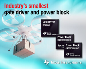 TI introduces the industry's smallest gate driver and power MOSFET solution for motor control