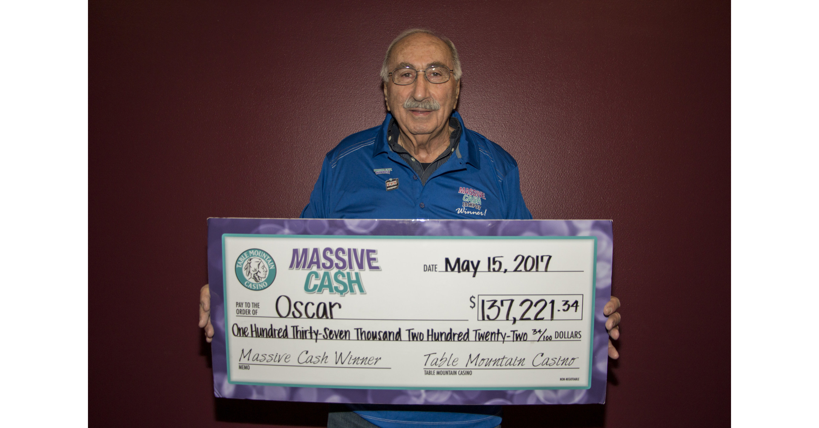 Table Mountain Casino Pays Latest Massive Cash Jackpot Winner 137,221.34