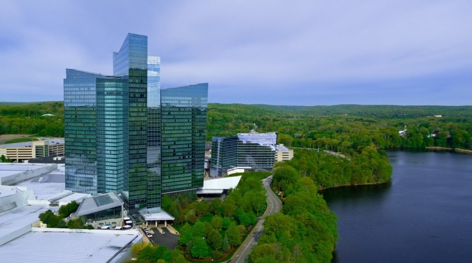 Mohegan Sun’s Sky Tower and Earth Tower in Uncasville, CT