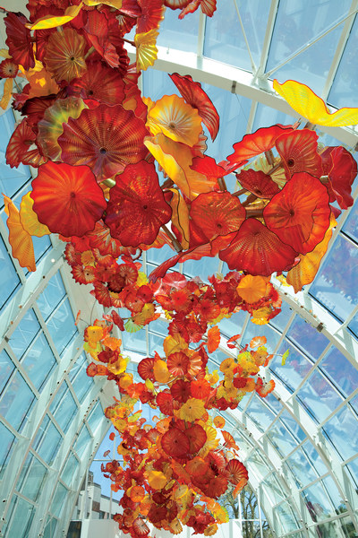 The Glasshouse at Chihuly Garden and Glass.
