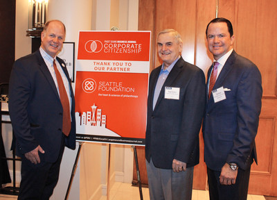 Photographed left to right: President of Inspirus Credit Union Scott Adkins, Board Member of Inspirus Credit Union Roger Reimer, and President of the Northwest Credit Union Association Troy Stang.