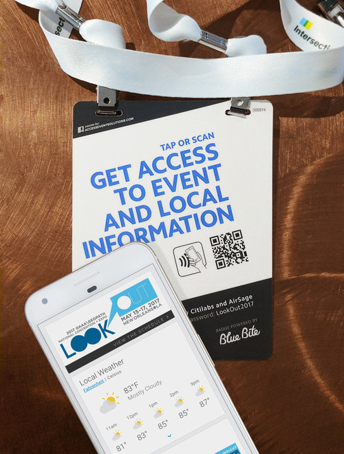 OAAA partnered with Blue Bite to develop conference badge with NFC technology that engages attendees with mobile experiences