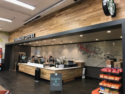 The remodeled Ralphs at 1730 West Manchester Boulevard in Los Angeles features a new in-store Starbucks cafe.