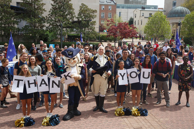 The George Washington University surpasses $1 billion fundraising goal.