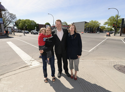 Lise Rebout, Marc-André Gadoury et Érika Duchesne (Groupe CNW/Ville de Montréal - Cabinet du maire et du comité exécutif)