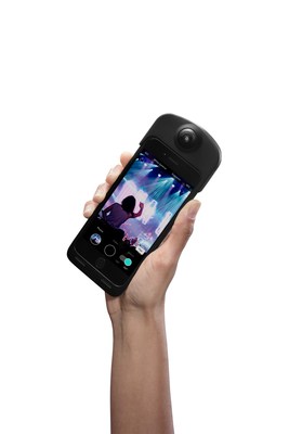 ION360 U is the first seamless 360-degree camera that is also a protective case and charger for phones.