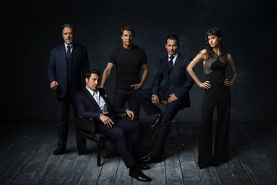 Dark Universe stars (L to R) RUSSELL CROWE, JAVIER BARDEM, TOM CRUISE, JOHNNY DEPP and SOFIA BOUTELLA (PRNewsfoto/Universal Pictures)