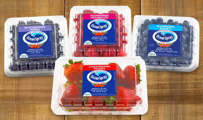 The Ocean Spray® Family Farmer Owned™ brand will feature fruit grown by Oppy berry growers including strawberries, blueberries, raspberries, and blackberries.