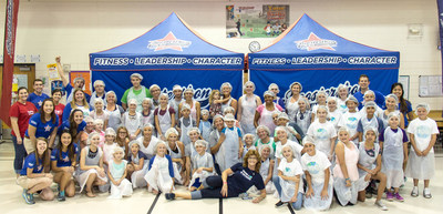 Phoenix-area parents, students, teachers and staff joined together at Riggs Elementary School in Gilbert, Ariz., to make 5,000 meals on Saturday as part of the Boosterthon National Giveback Day. More than 160,000 meals were made across the country in 22 cities for families in need.