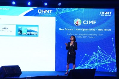 Lily Zhang Giving Speech on CIMF