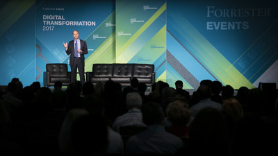 Forrester CEO George Colony speaks at a recent Forrester Forum in front of a sold out audience in Chicago, IL.