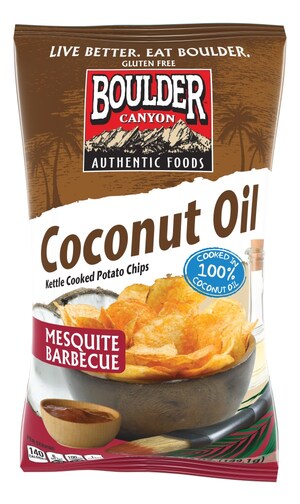 Boulder Canyon® Takes Traditional BBQ Potato Chips To New, Tastier Level With Introduction Of Mesquite Barbeque Coconut Oil Variety