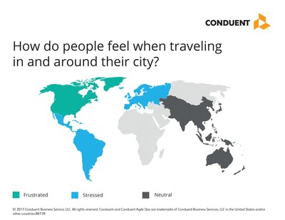 How do people feel when traveling in and around their city?