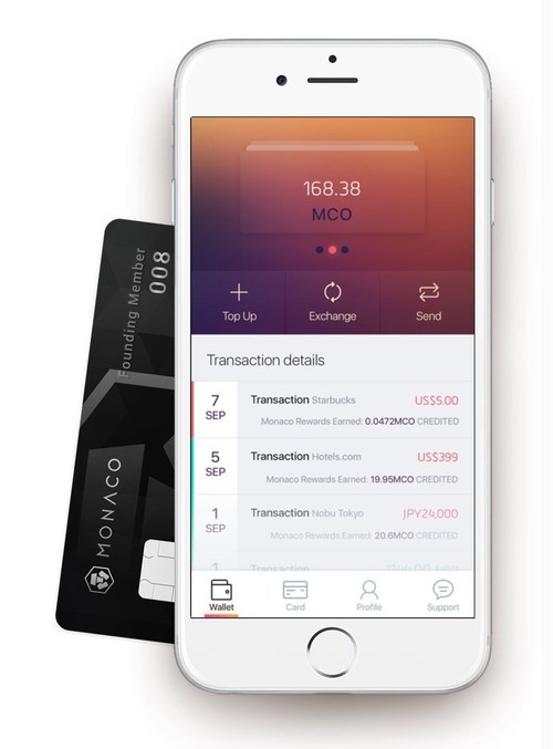 Monaco App and Card offering perfect interbank exchange rates