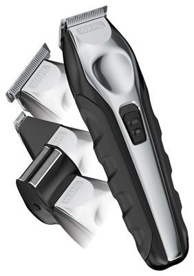 The Wahl Lithium Ion Multigroom trimmer features four heads to accommodate 13 cutting lengths – it’s an all-in-one arsenal for trimming, shaving and detailing.