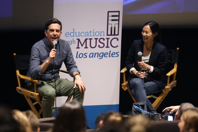 Education Through Music-Los Angeles hosts an advanced screening of "Captain Underpants: The First Epic Movie" with a Q&A featuring Actor Ed Helms, Voice of Captain Underpants, moderated by ETM-LA Executive Director Victoria Lanier at DreamWorks Animation Studios on May 22, 2017 in Glendale, California. Photo by Danny Moloshok. Moloshok Photography, Inc., danny@molophoto.com, etmla.org