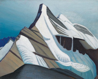Five works by Lawren Harris were led by Lynx Mountain, Mt. Robson District, BC / Mountain Sketch XLI for $1,261,250 (est. $600,000 – 800,000) (CNW Group/Heffel Fine Art Auction House)