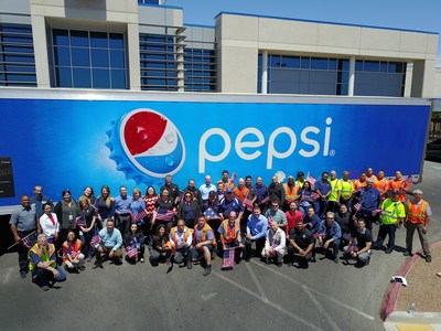 Pepsi members show their support in Las Vegas, NV