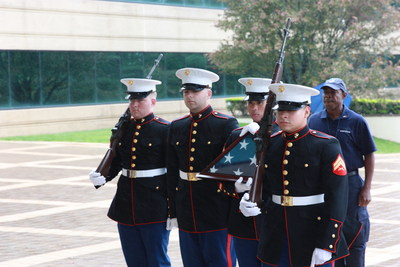 Pepsi driver and veteran arrived at PepsiCo's North America Beverages' Headquarters in White Plains, N.Y.